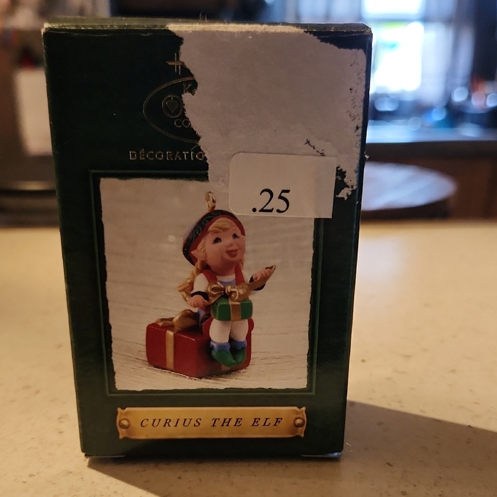 Curius the Elf Christmas Ornament